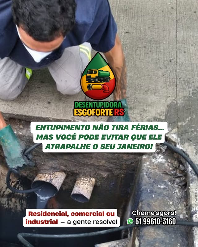 Serviço de desentupimento EsgoForte RS